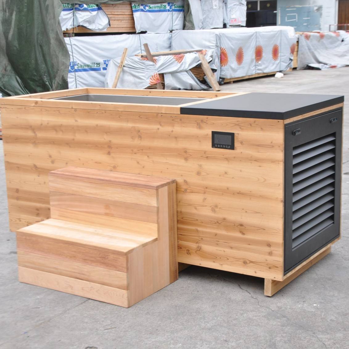 Sauna Sector Outdoor Cold Plunge Ice Bath Tub with Chiller S01150X111