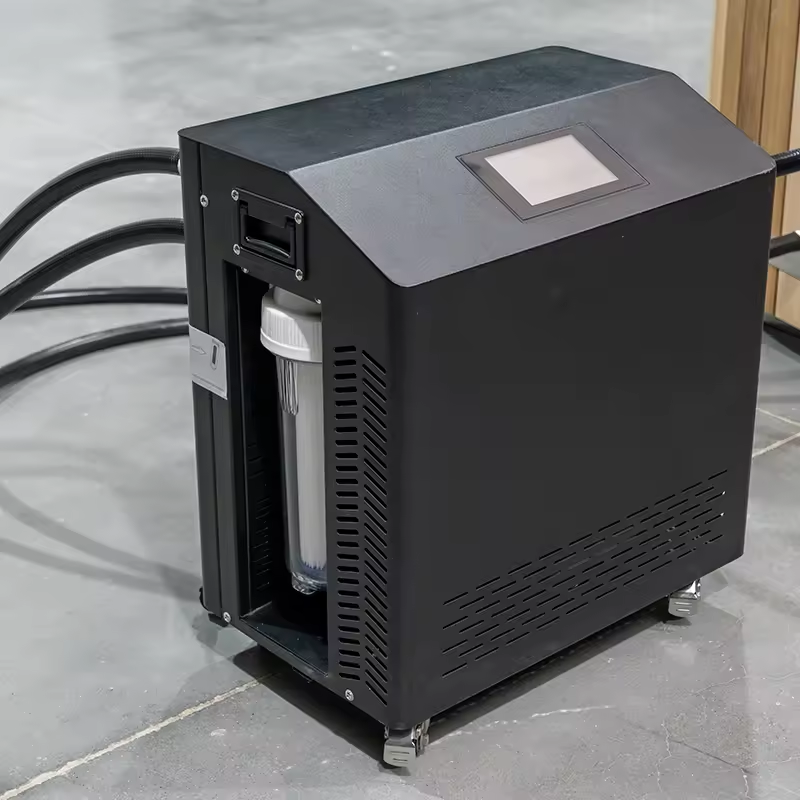 Sauna Sector 2-Person Wooden Outdoor Cold Plunge Ice Bath with Chiller S01150X113