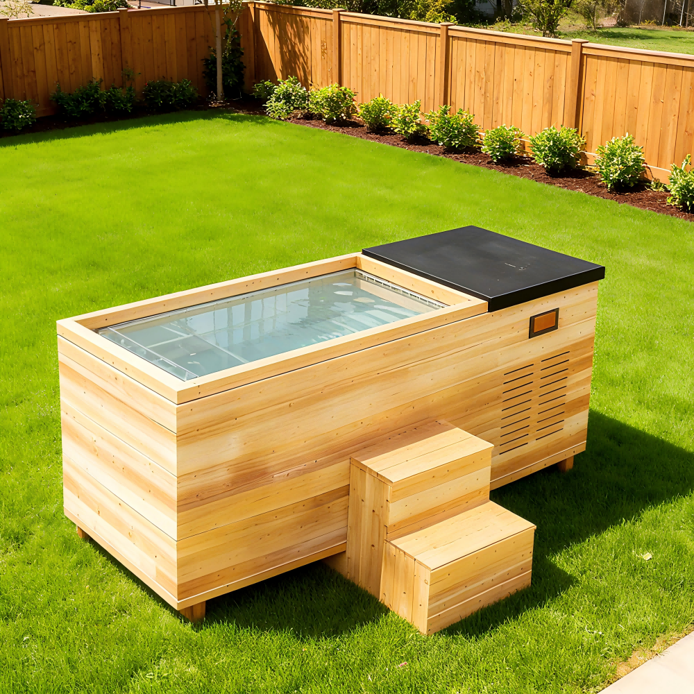 Sauna Sector Outdoor Cold Plunge Ice Bath Tub with Chiller S01150X111