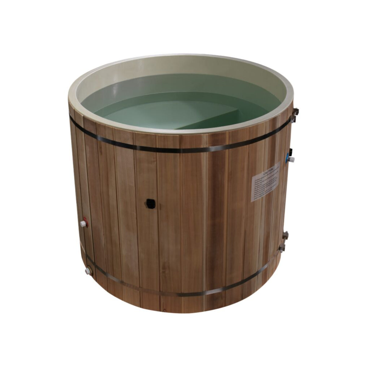 DCT Barrel Cold Plunge Tub Pacific Cedar 42in No Motor DCT-B-042-PLPC-34 (DCT Barrel Tub (42-P) Pacific Cedar without Motor)