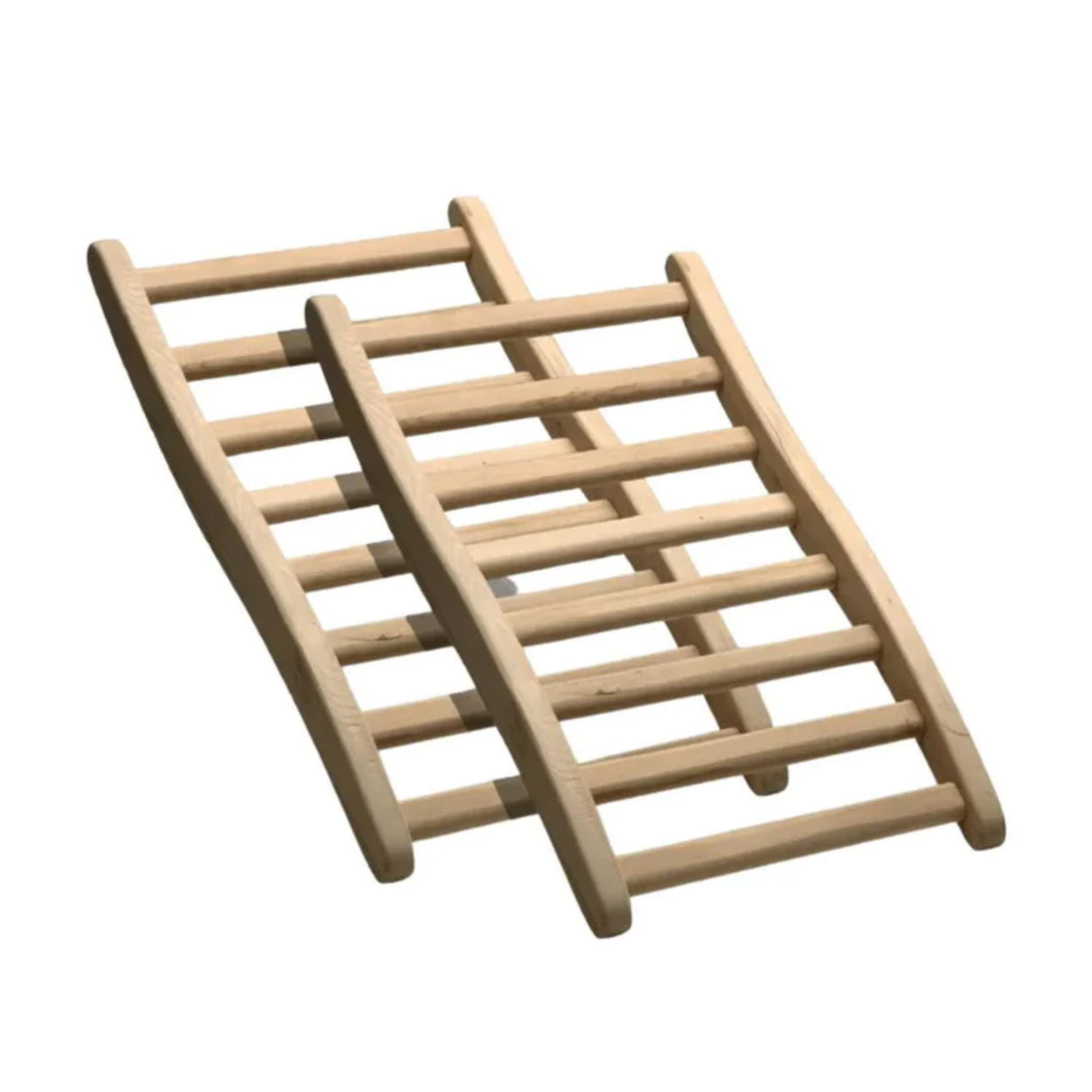Sauna Accessory Ergonomic Backrest Hemlock Wood 2-Pack S-Shape Backrest 3 Hemlock