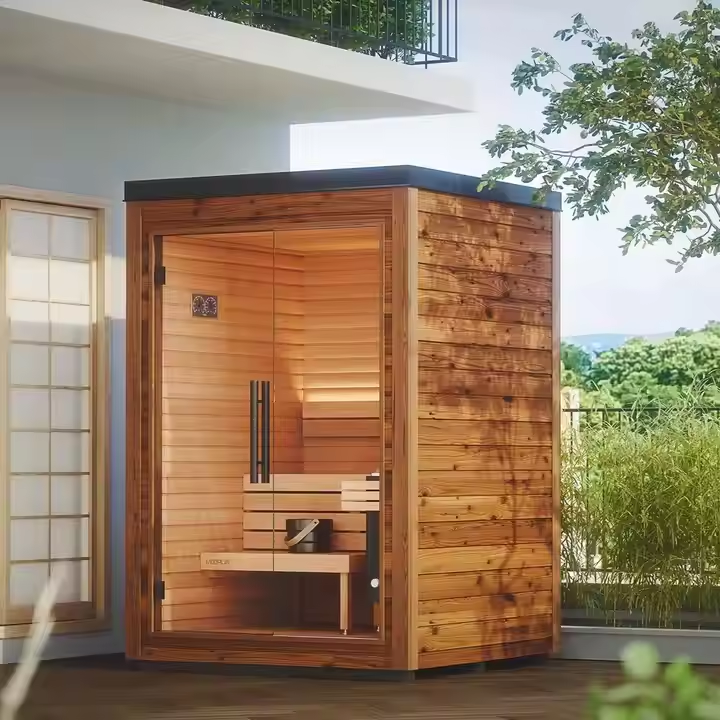 Sauna Sector 1-Person Outdoor Dry Steam Sauna with Stove S01150X27