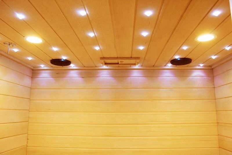 Sauna Sector 3-Person Traditional Luxury Hemlock Wood Steam Sauna S01150X57