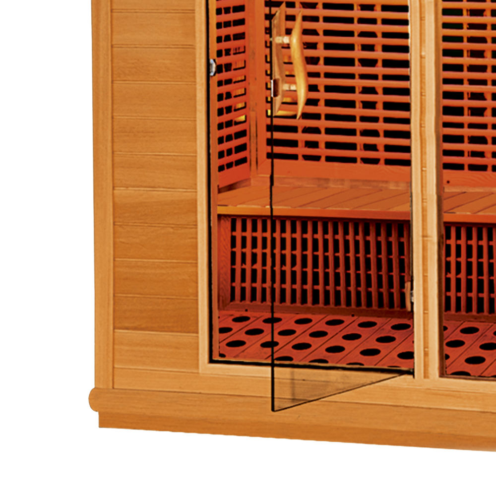 Sauna Sector 4-Person Modern Outdoor Infrared Steam Sauna S01150X23