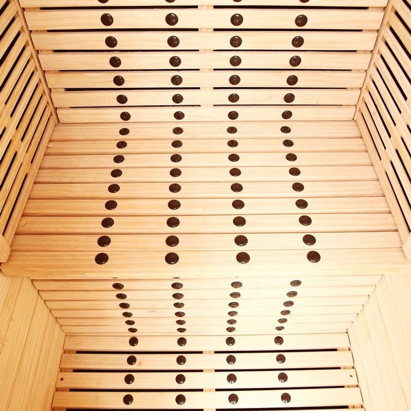 Sauna Sector 1-Person Korean Style Infrared Dry Sauna with Tea Glass S01150X58