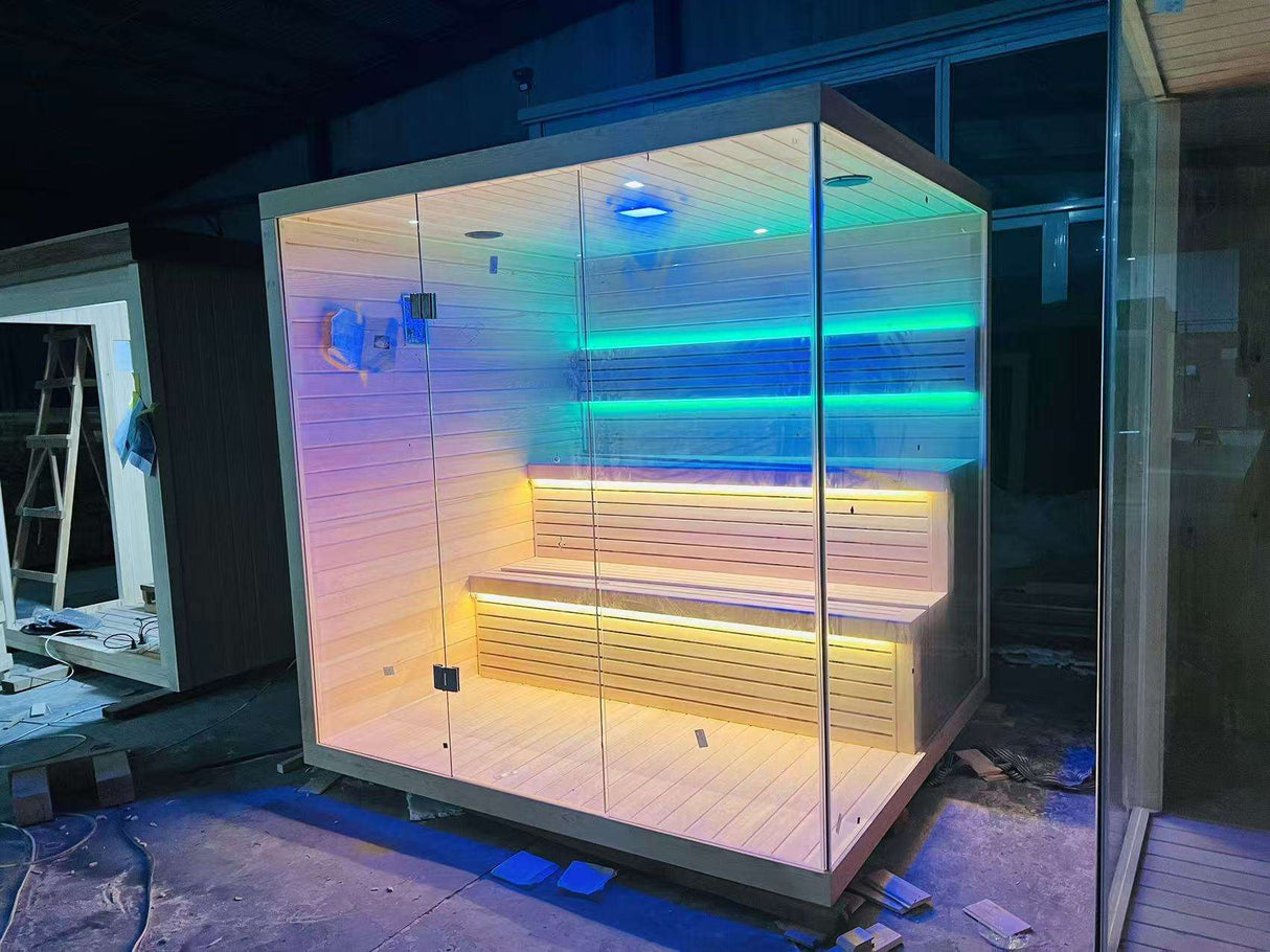 Sauna Sector Full Spectrum Infrared Outdoor Steam Sauna Room S01150X93