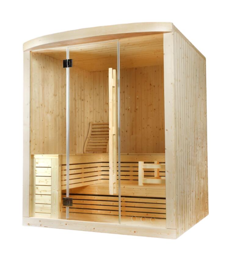 Sauna Sector 4-Person Traditional Indoor Pine Wood Steam Sauna Room S01150X29