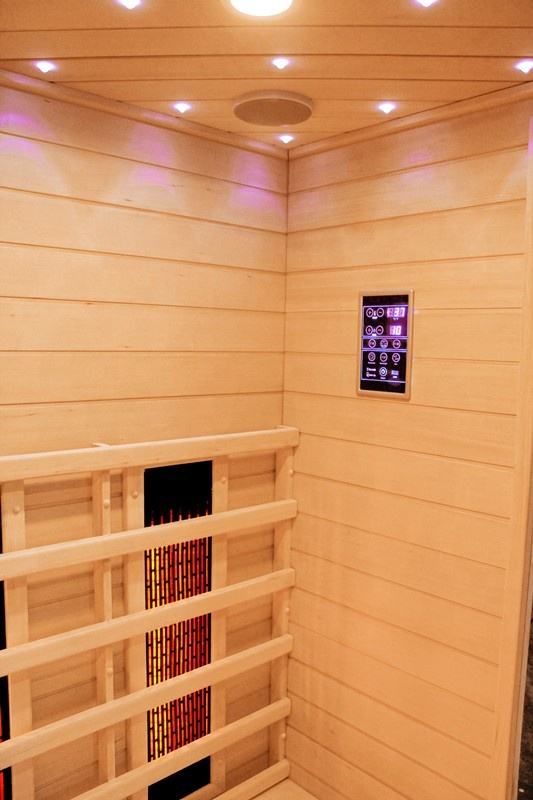 Sauna Sector 4-Person Glass Door Infrared Red Light Sauna S01150X59