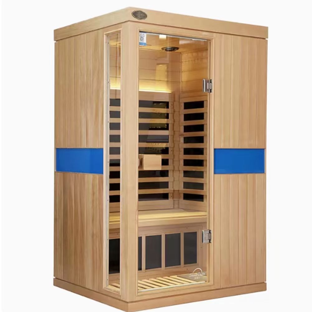 Sauna Sector 2-Person Far Infrared Indoor Sauna Room Solid Wood S01150X19