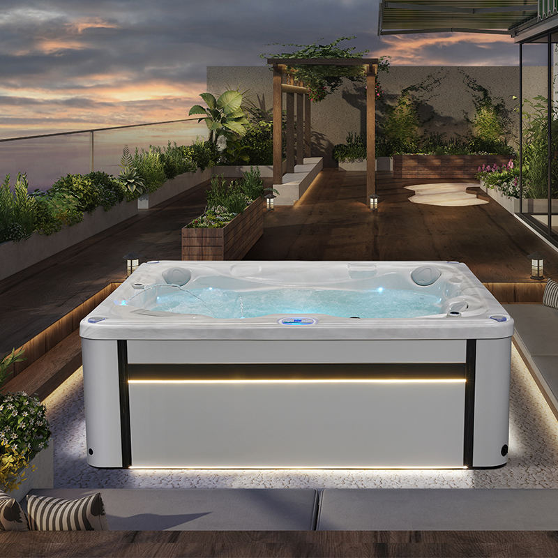Sauna Sector 6-Person Luxury Acrylic Outdoor Whirlpool Spa Hot Tub S01150X122