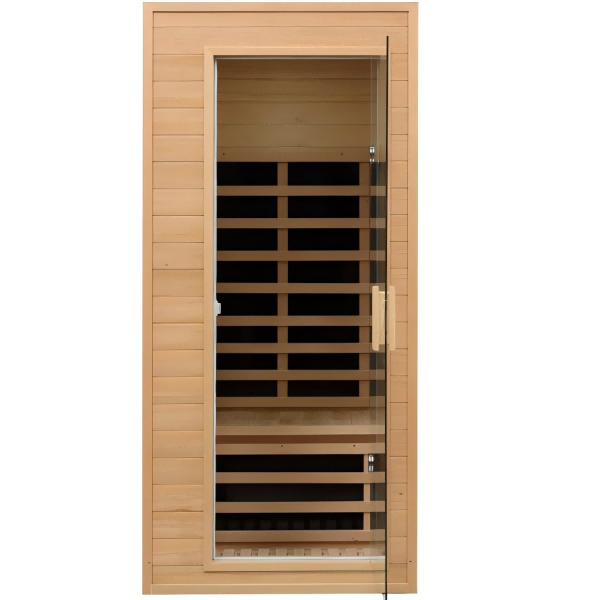 Sauna Sector 1-Person Far Infrared Wooden Home Sauna Room S01150X5