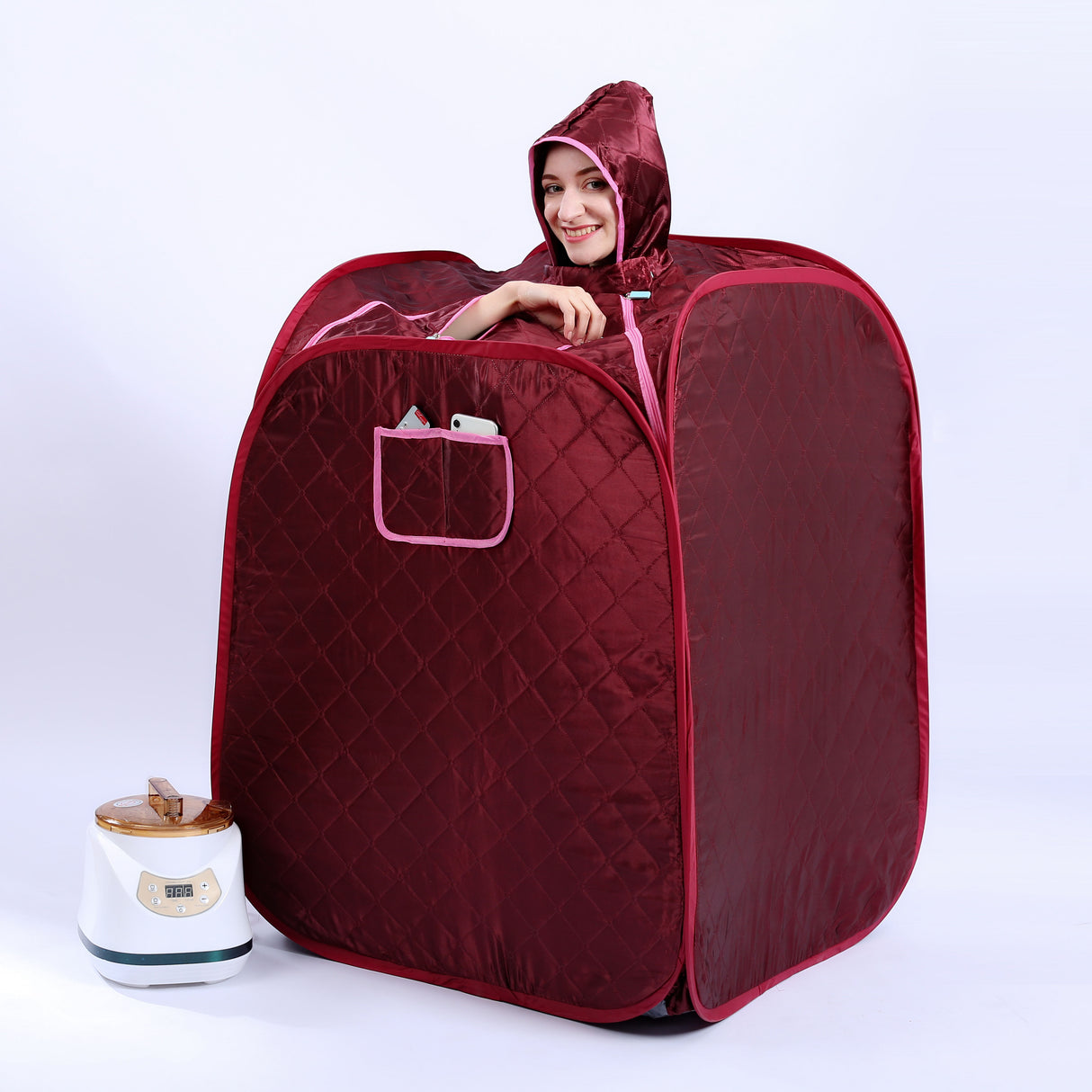 Sauna Sector 1-Person 3.0L Traditional Steam Sauna Herbal Spa Tent S01150X39