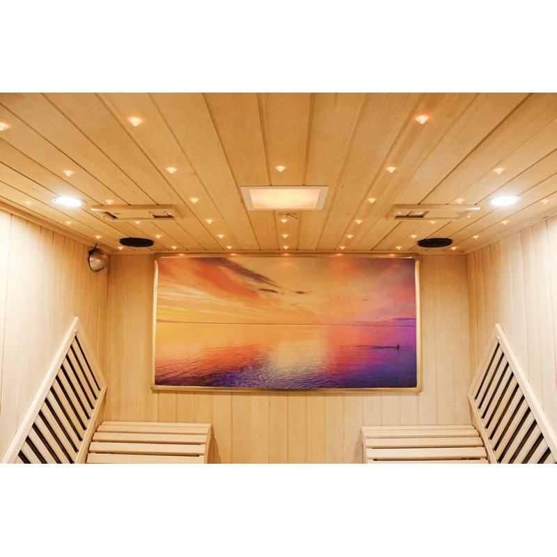 Sauna Sector 2-Person Deluxe Low EMF Indoor Far Infrared Sauna with Lounger S01150X62