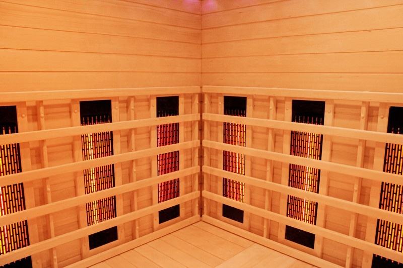 Sauna Sector 4-Person Glass Door Infrared Red Light Sauna S01150X59