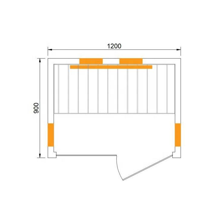 Sauna Sector 2-Person Wooden Outdoor Full Spectrum Infrared Sauna S01150X60