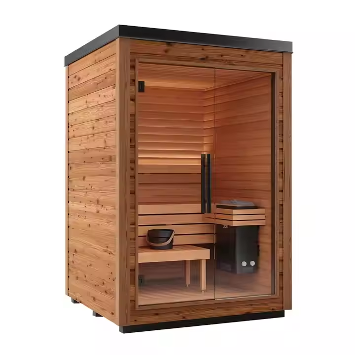 Sauna Sector 1-Person Outdoor Dry Steam Sauna with Stove S01150X27