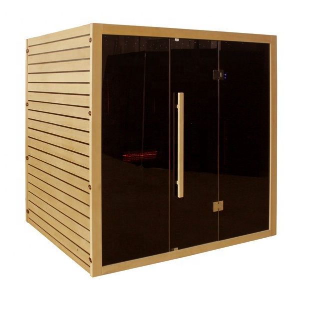 Sauna Sector 6-Person Hybrid Infrared & Traditional Deluxe Sauna Room S01150X54