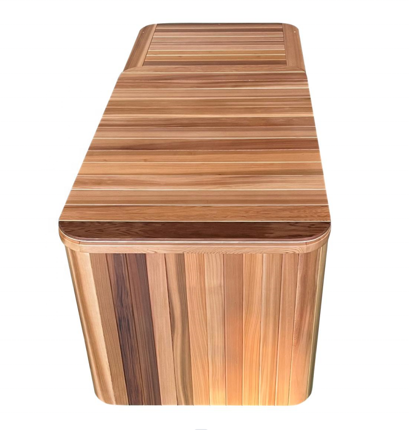 Sauna Sector 2-Person Wooden Ice Bath Cold Plunge Pool with Water Chiller S01150X68