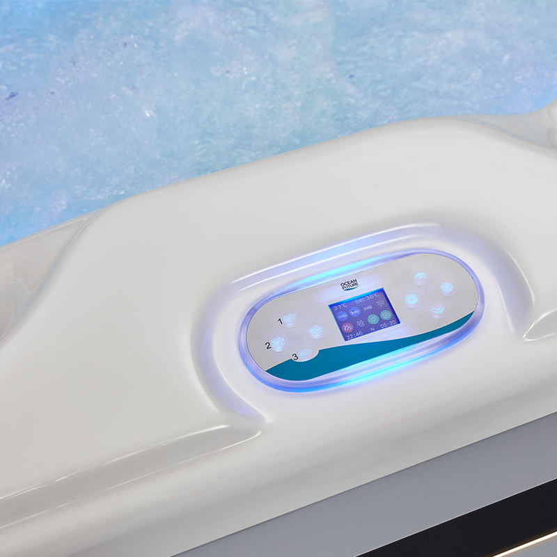 Sauna Sector 6-Person Luxury Acrylic Outdoor Whirlpool Spa Hot Tub S01150X122