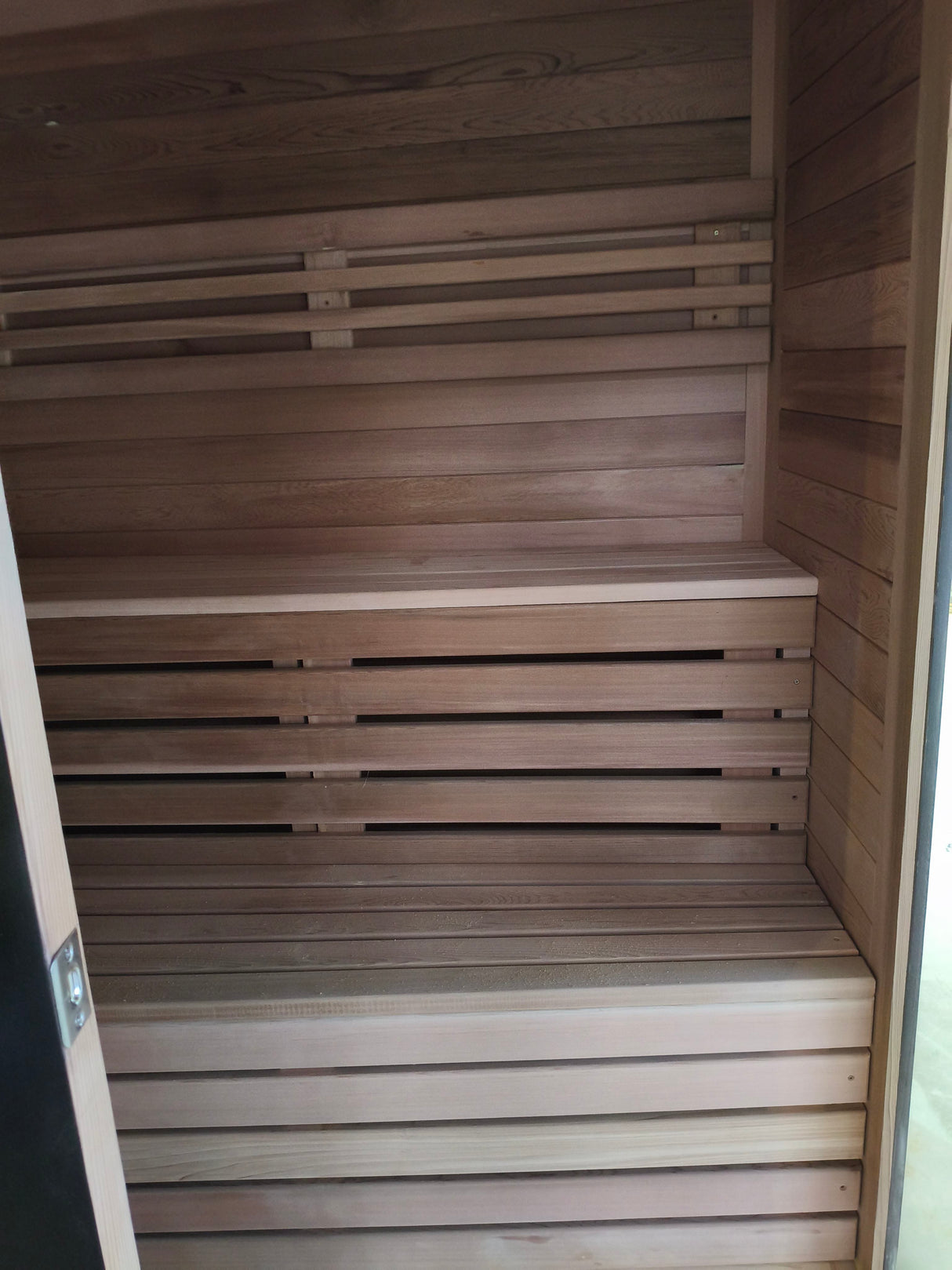 Sauna Sector Outdoor Red Cedar Garden Sauna for 4–6 People Steam Therapy S01150X77