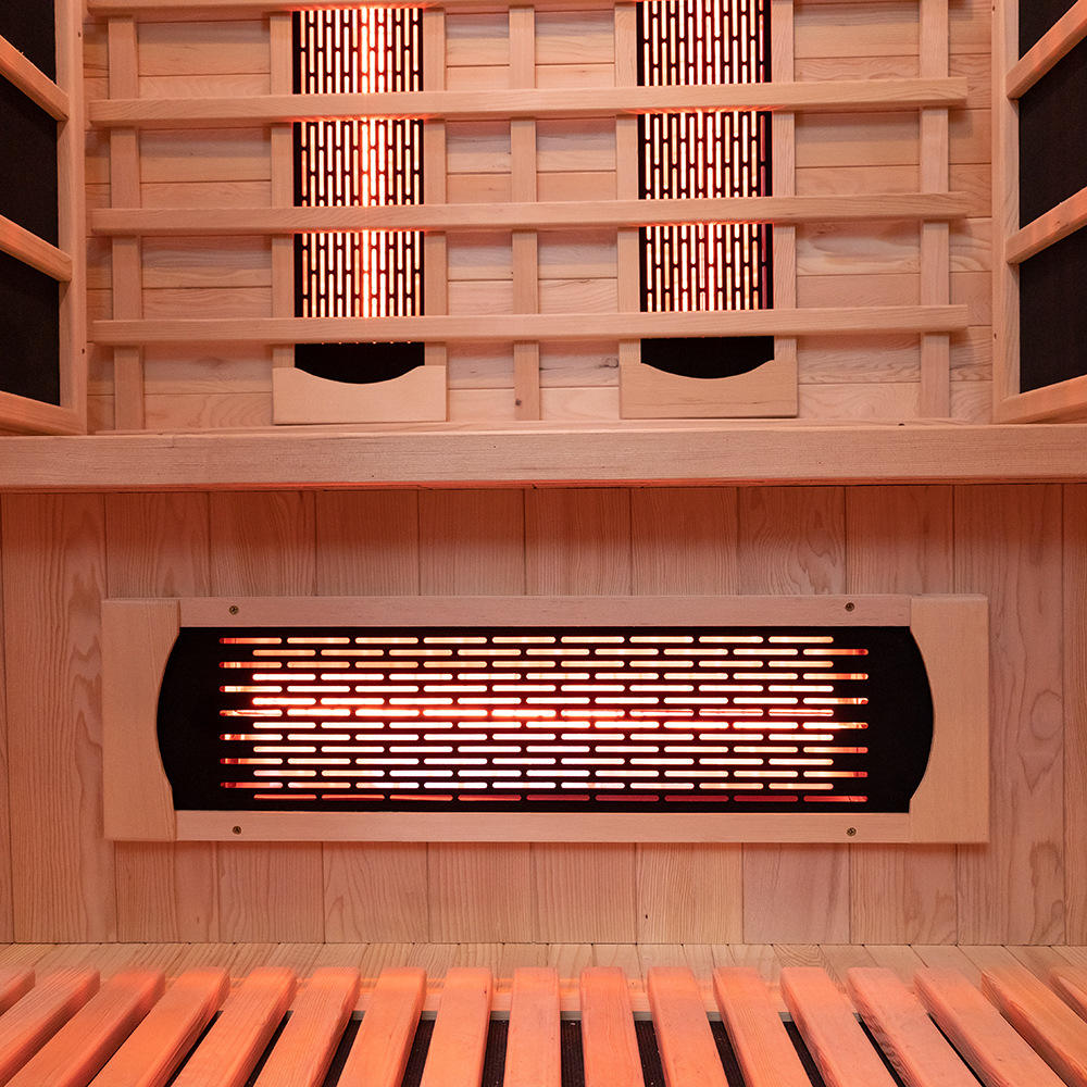 Sauna Sector 2‑Person Outdoor Waterproof Sauna House with Slanted Snow Roof S01150X7