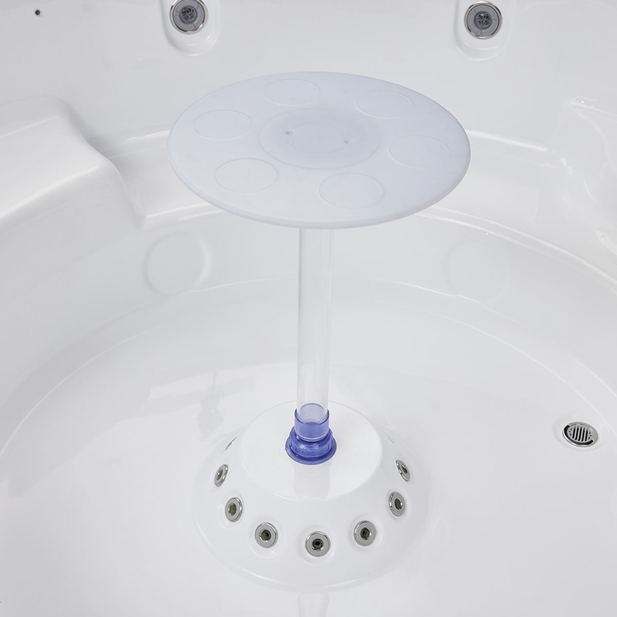 Sauna Sector 6-Person Round Hot Tub Indoor and Outdoor Massage Heating Spa S01150X65