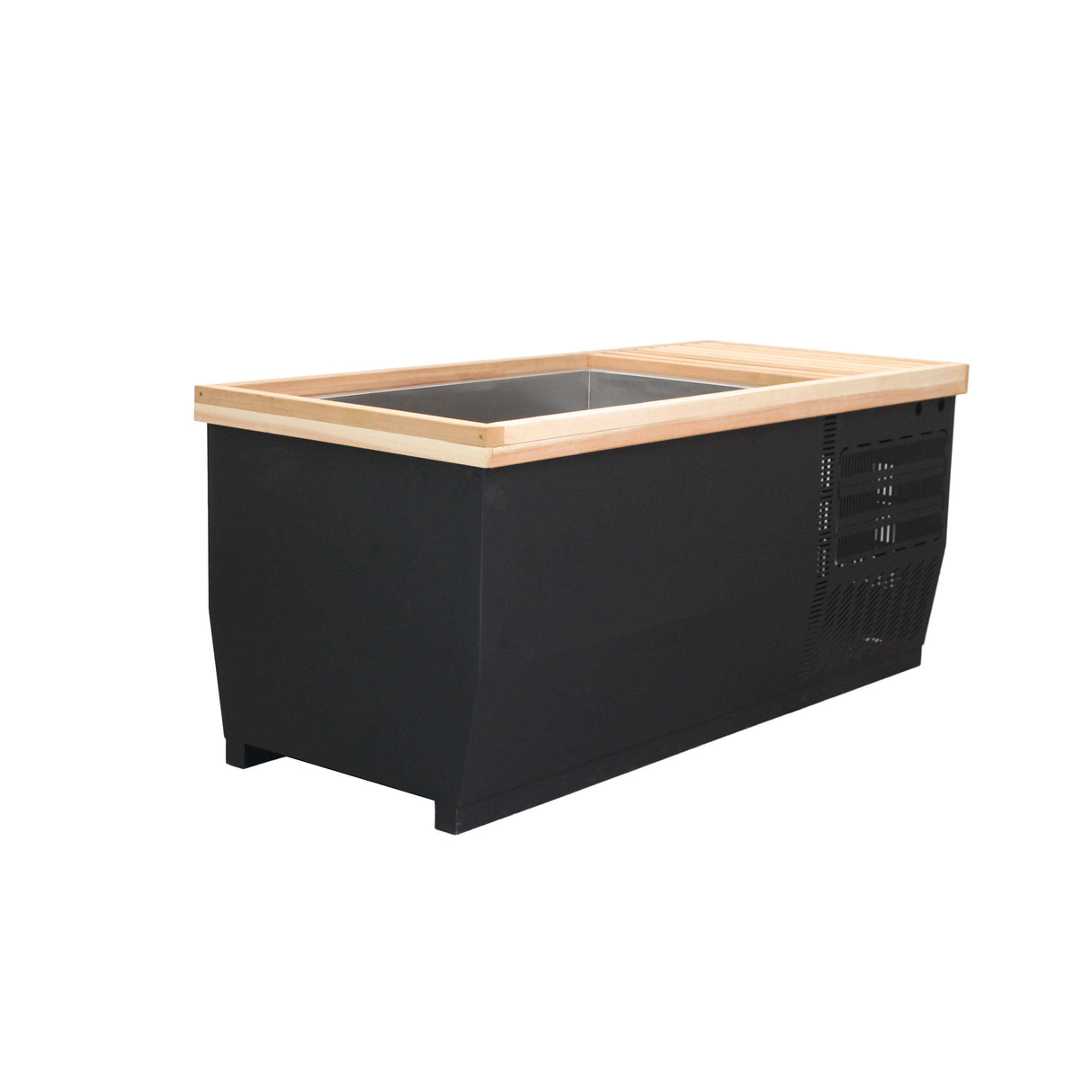 Sauna Sector Portable Wooden Ice Tub Stainless Steel Liner S01150X70