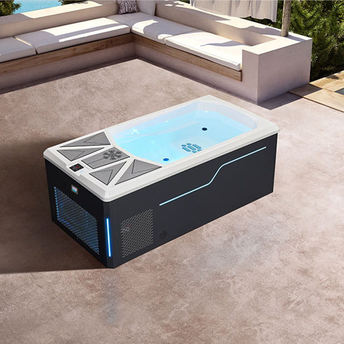Sauna Sector Outdoor Cold Plunge Ice Bath Tub with Chiller S01150X128