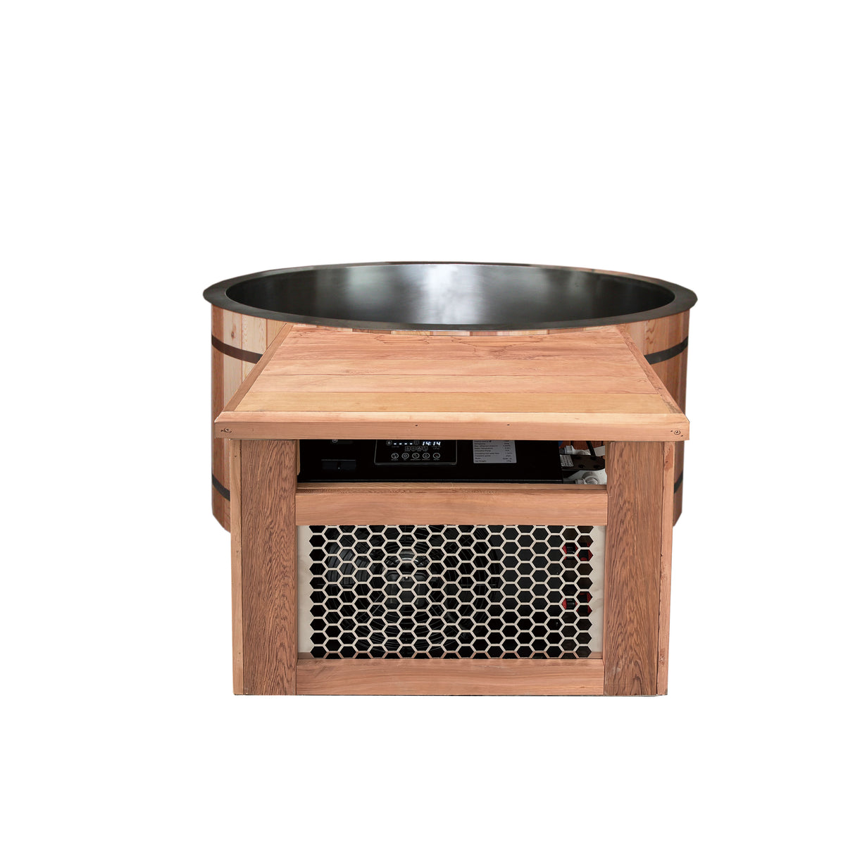 Sauna Sector 2-Person Outdoor Wooden Hot Tub with Balboa Massage System S01150X71