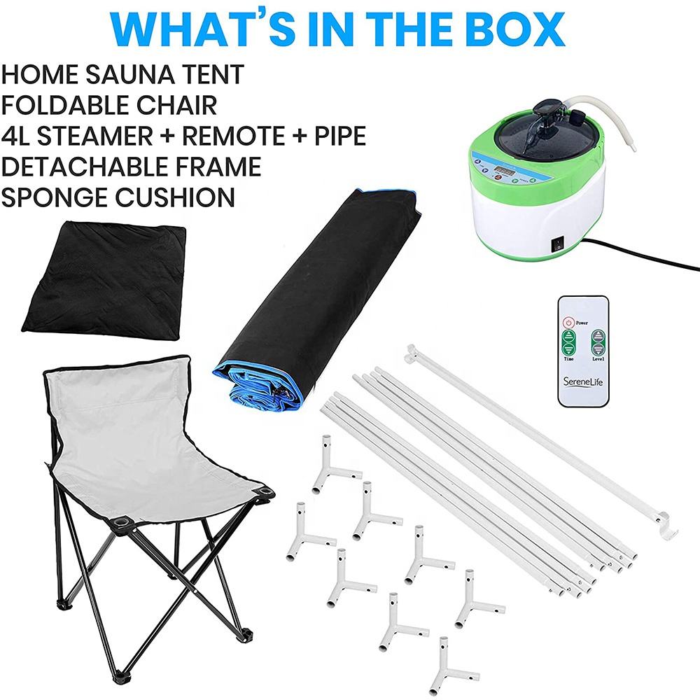 Sauna Sector 1-Person Portable Acrylic Electric Steam Sauna 220V S01150X49