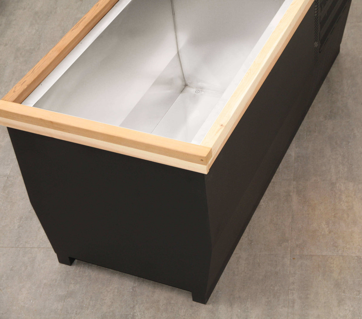 Sauna Sector Portable Wooden Ice Tub Stainless Steel Liner S01150X70