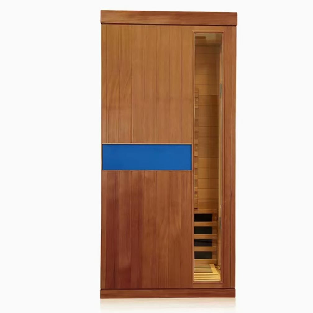 Sauna Sector 1-Person Solid Wood Indoor Detox Ozone Far Infrared Sauna S01150X14