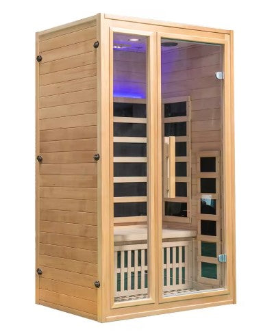 Sauna Sector OEM Manufacturer Hemlock and Red Cedar Indoor Dry Steam Far Infrared 2-Person Sauna Room – S01150X3