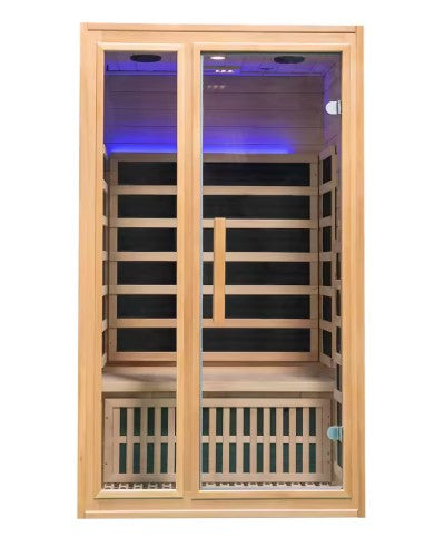 Sauna Sector OEM Manufacturer Hemlock and Red Cedar Indoor Dry Steam Far Infrared 2-Person Sauna Room – S01150X3
