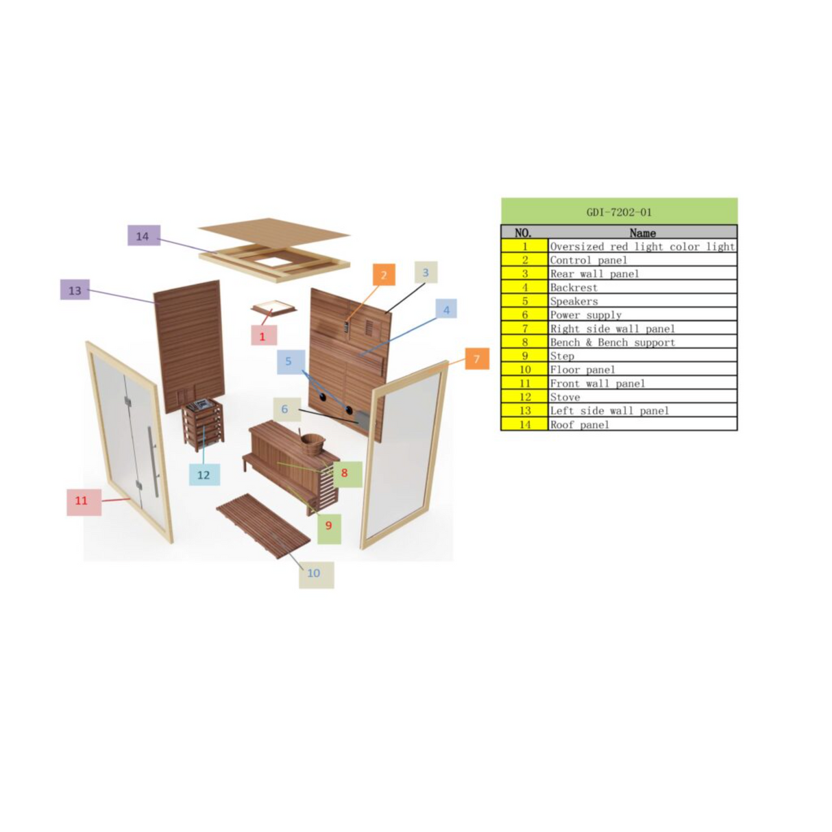 Golden Designs Inc GDI-7202-01 Hanko 11