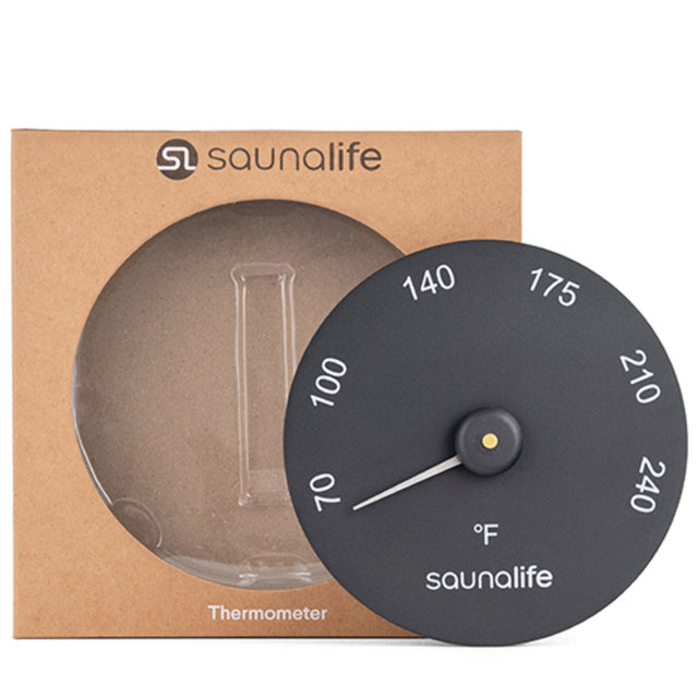 SaunaLife SAUNAGEAR THERMOMETER BK