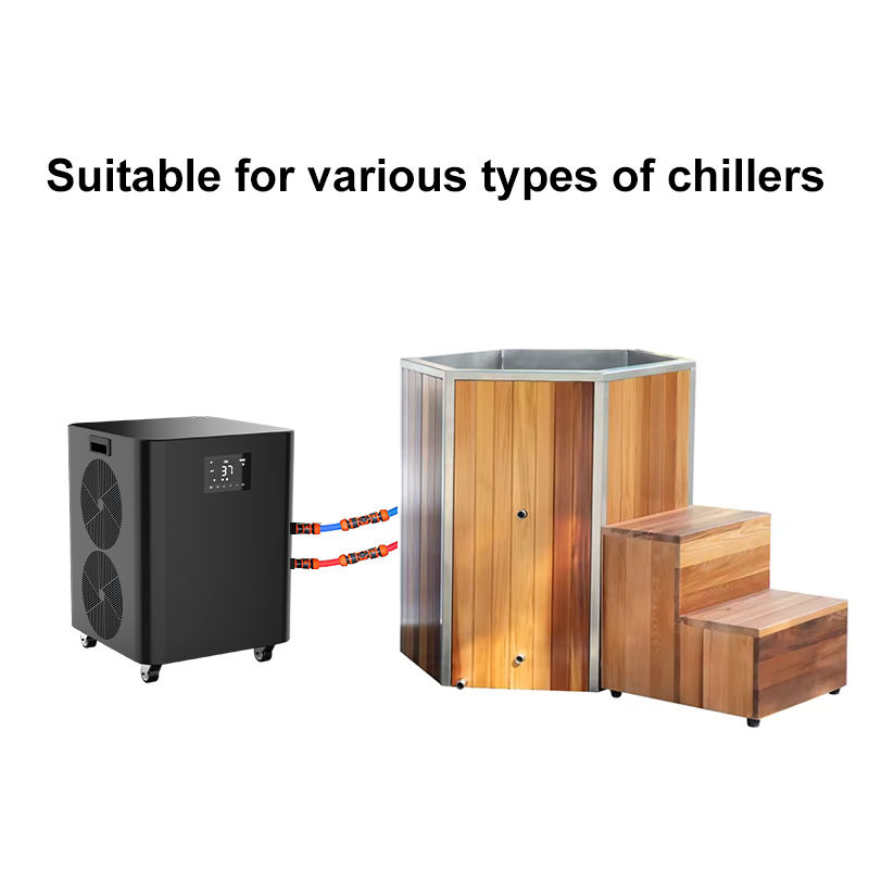 Sauna Sector Outdoor Wooden Barrel Cold Plunge Ice Bath Tub S01150X114