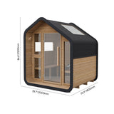 Sauna Sector 4–6 Person Outdoor Nordic Solid Wood Dry Sauna Cabin S01150X96