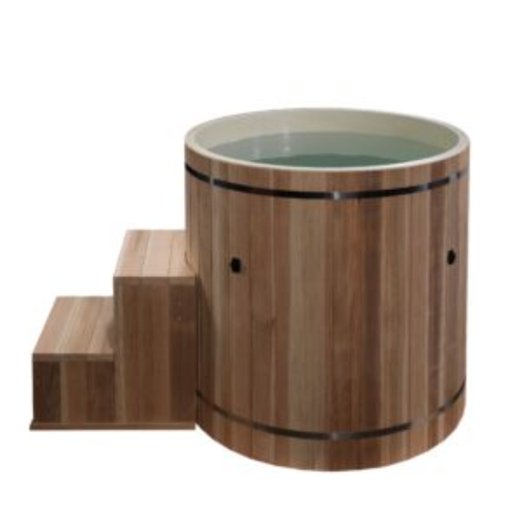 DCT Barrel Cold Plunge Tub Pacific Cedar 42in No Motor DCT-B-042-PLPC-34 (DCT Barrel Tub (42-P) Pacific Cedar without Motor)
