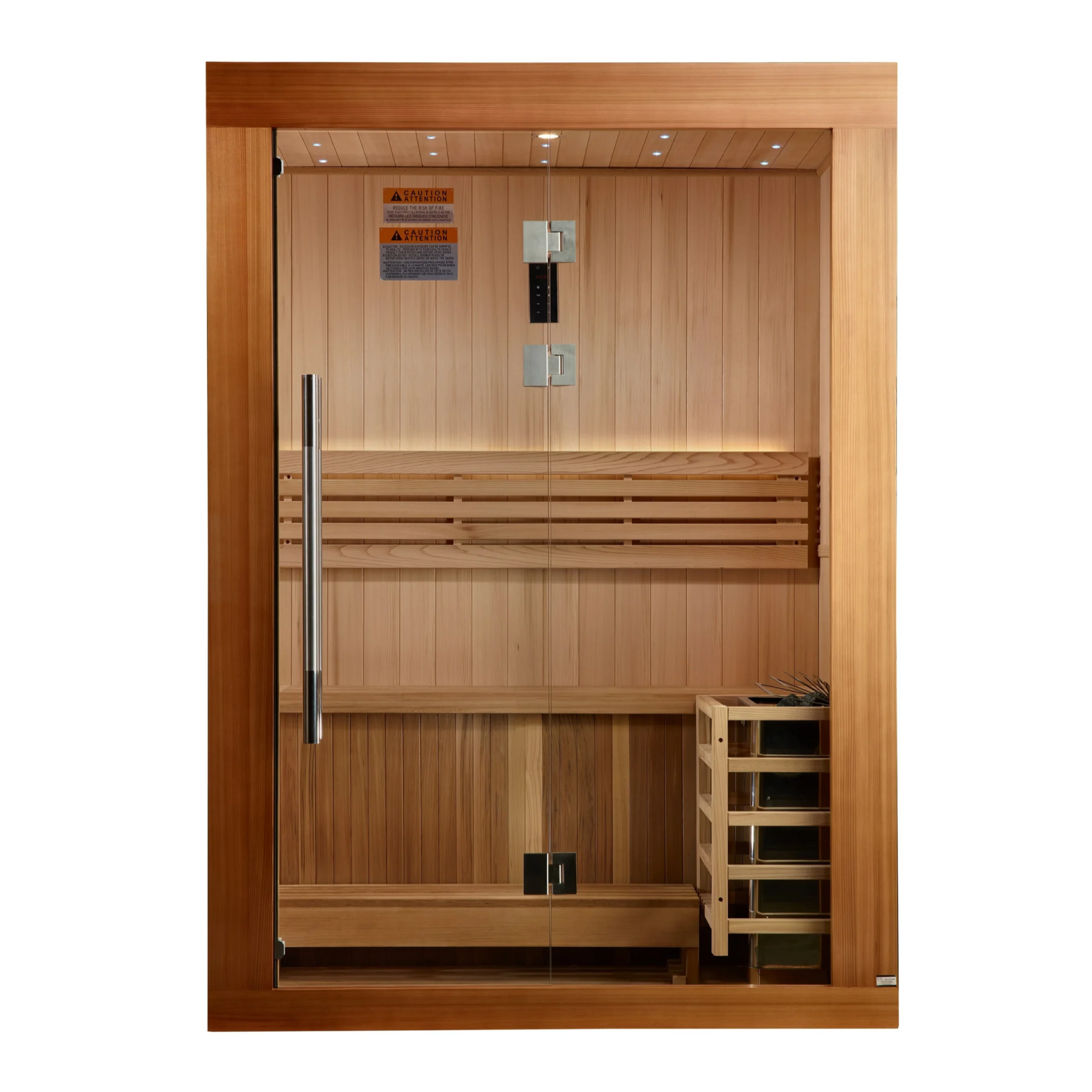 Golden Designs 2 Person Cedar Steam Sauna Harvia Stove GDI-7289-02 / Sundsvall
