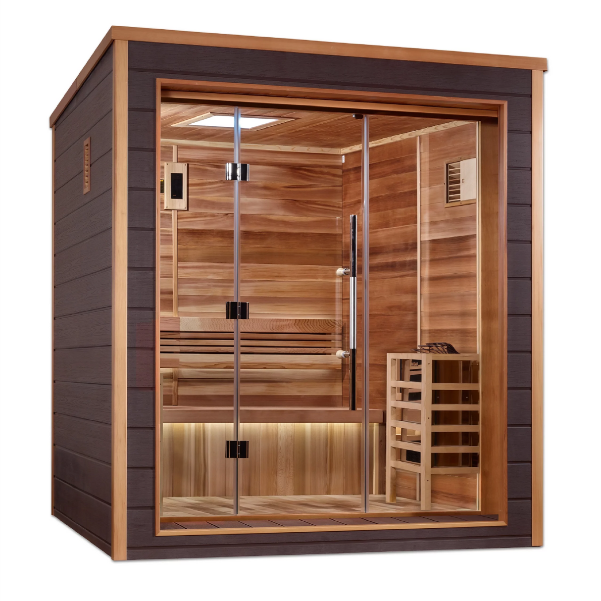 Golden Designs 3P Outdoor Steam Sauna Harvia 8KW GDI-8203-01 / Drammen