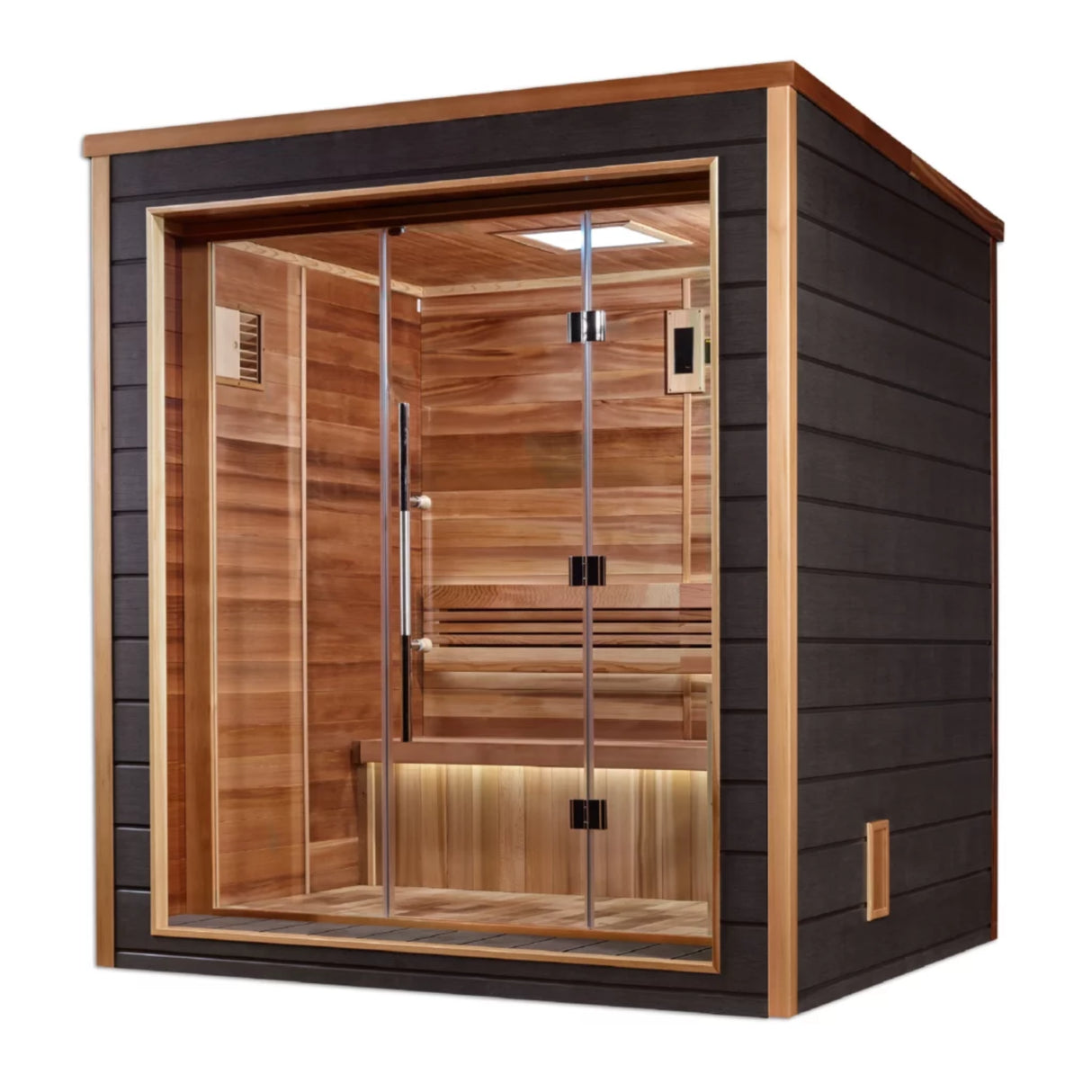 Golden Designs 3P Outdoor Steam Sauna Harvia 8KW GDI-8203-01 / Drammen