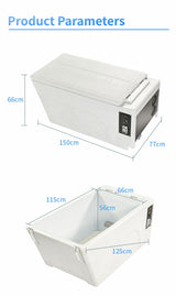 Sauna Sector Rectangular Acrylic Ice Bath Tub with 1HP Chiller & Filter S01150X90