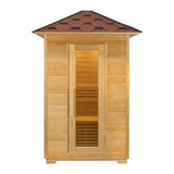Sauna Sector 2-Person Hemlock Wooden Outdoor Steam Sauna S01150X63