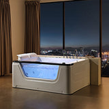 Sauna Sector Luxury 2-Person Thermostatic Hot Tub Spa Whirlpool Bath Tub S01150X66