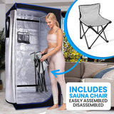 Sauna Sector 1-Person Portable Acrylic Electric Steam Sauna 220V S01150X49