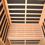 Sauna Sector 2-Person Traditional Hemlock Indoor Solid Wood Sauna Room S01150X8