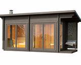 Sauna Sector Outdoor Smart Sauna Cabin with Glass Window S01150X92