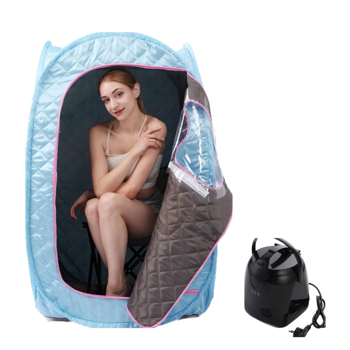 Sauna Sector 1-Person Portable 3.0L Full-Body Steam Sauna Tent S01150X38