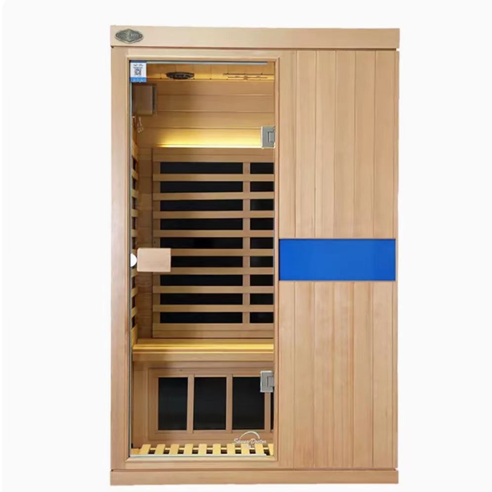 Sauna Sector 2-Person Far Infrared Indoor Sauna Room Solid Wood S01150X19